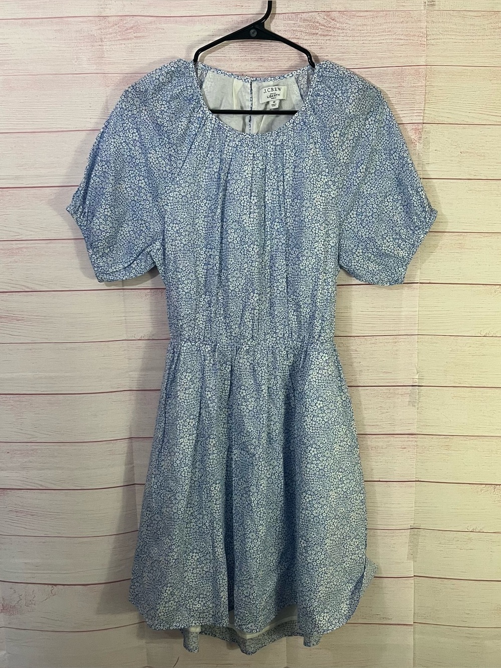 J.Crew x Liberty 100% Cotton Floral Open Back w/Tie Closure Dress Size 10